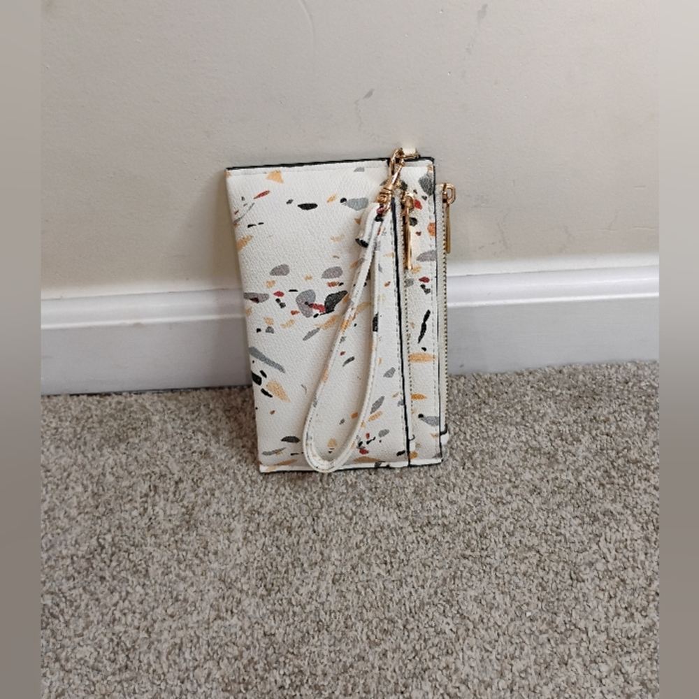 A New Day Cream Clutch with Earthy Speckled Design